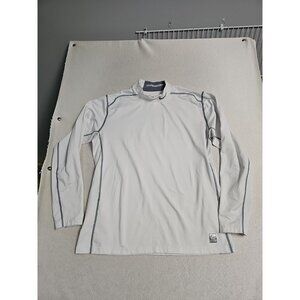 Nike Pro Combat Shirt Hyperwarm Lite XL White Training Workout Base Layer
